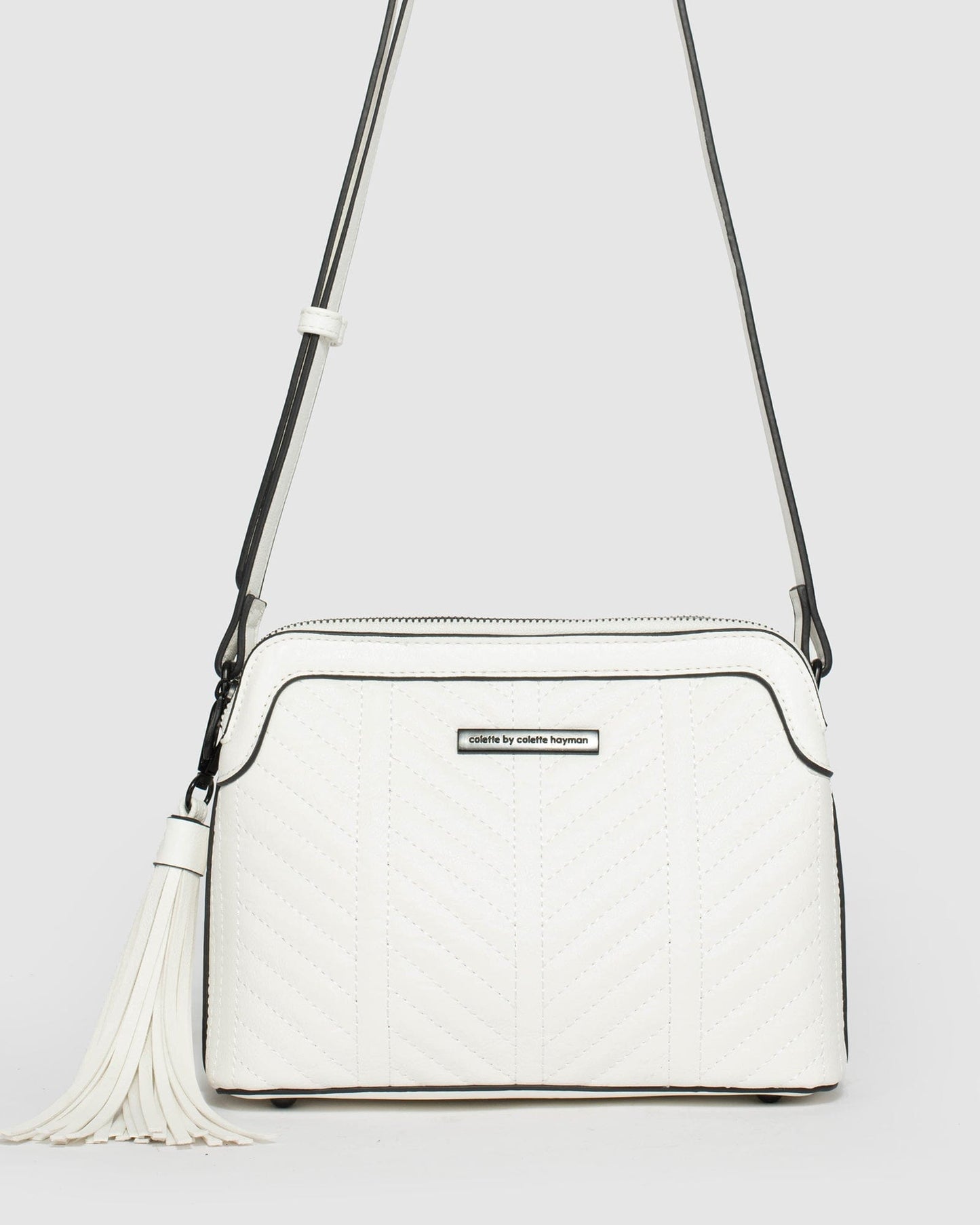 Colette by Colette Hayman Joanna Crossbody Bag (White)