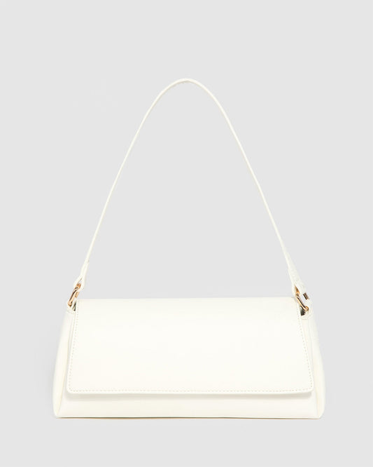 Colette White Keely Flap Shoulder Bag (Yellow)