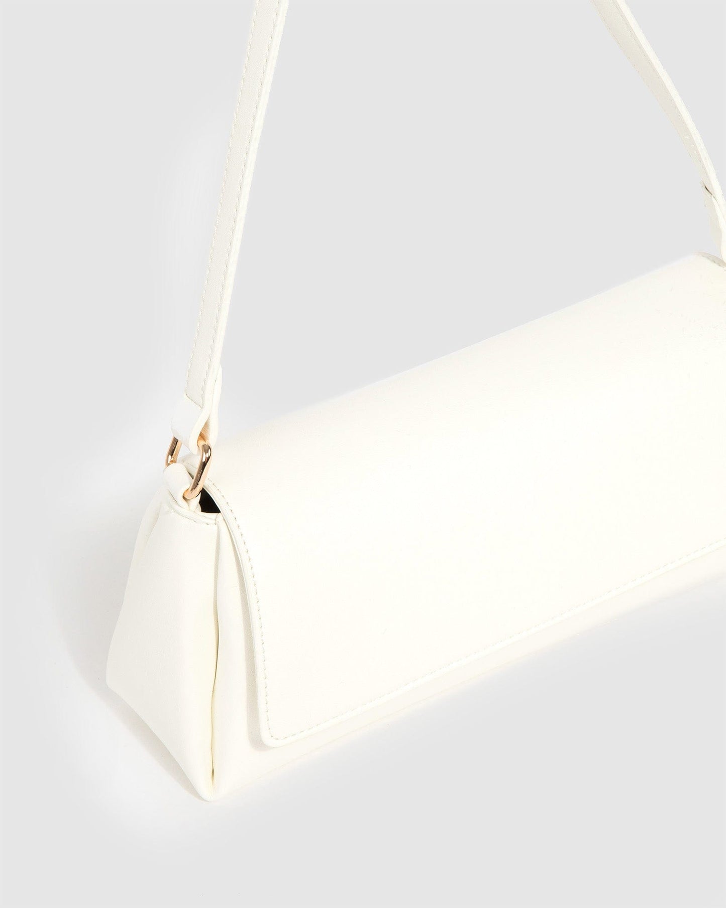 Colette by Colette Hayman White Keely Flap Shoulder Bag (Yellow)