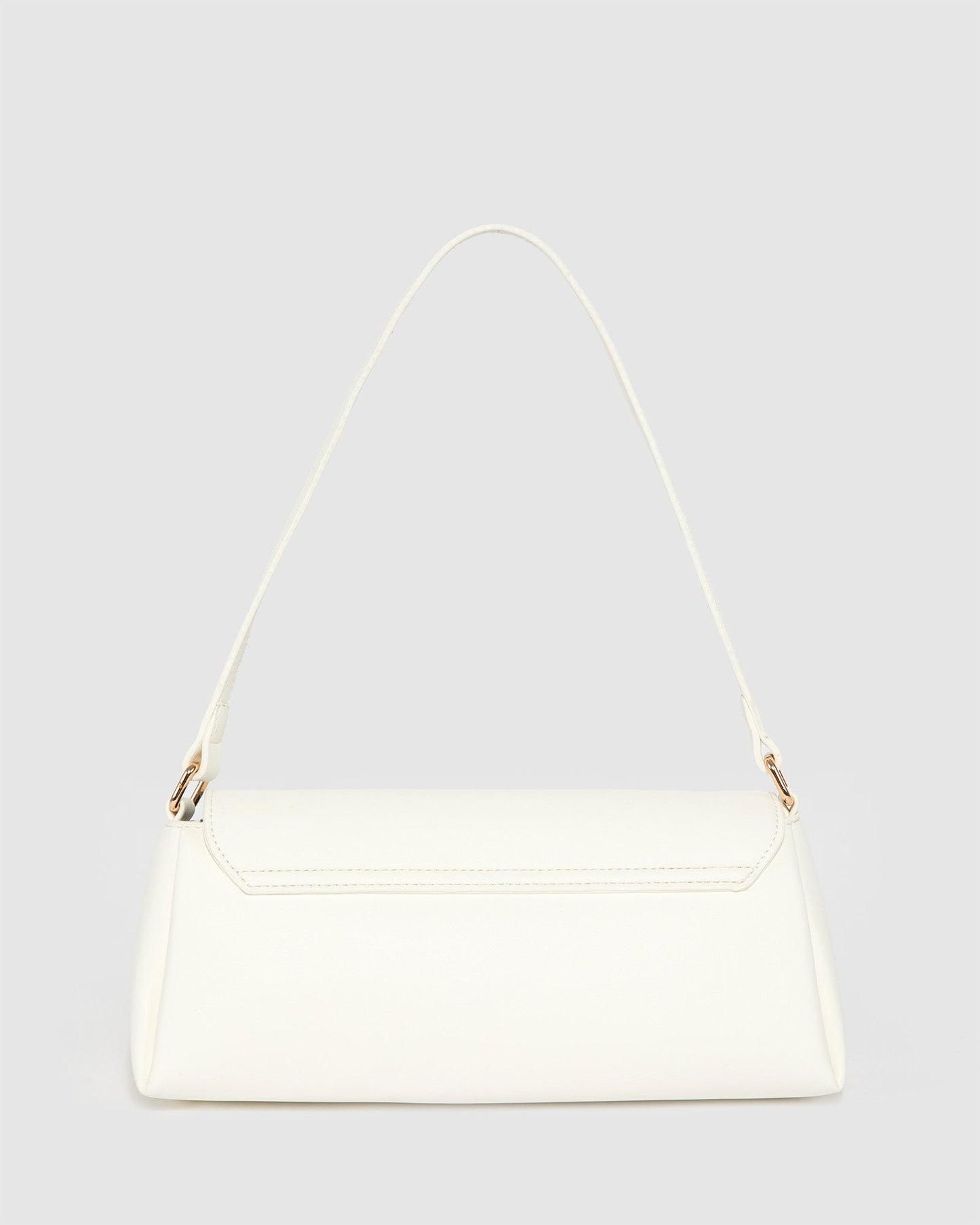 Colette by Colette Hayman White Keely Flap Shoulder Bag (Yellow)