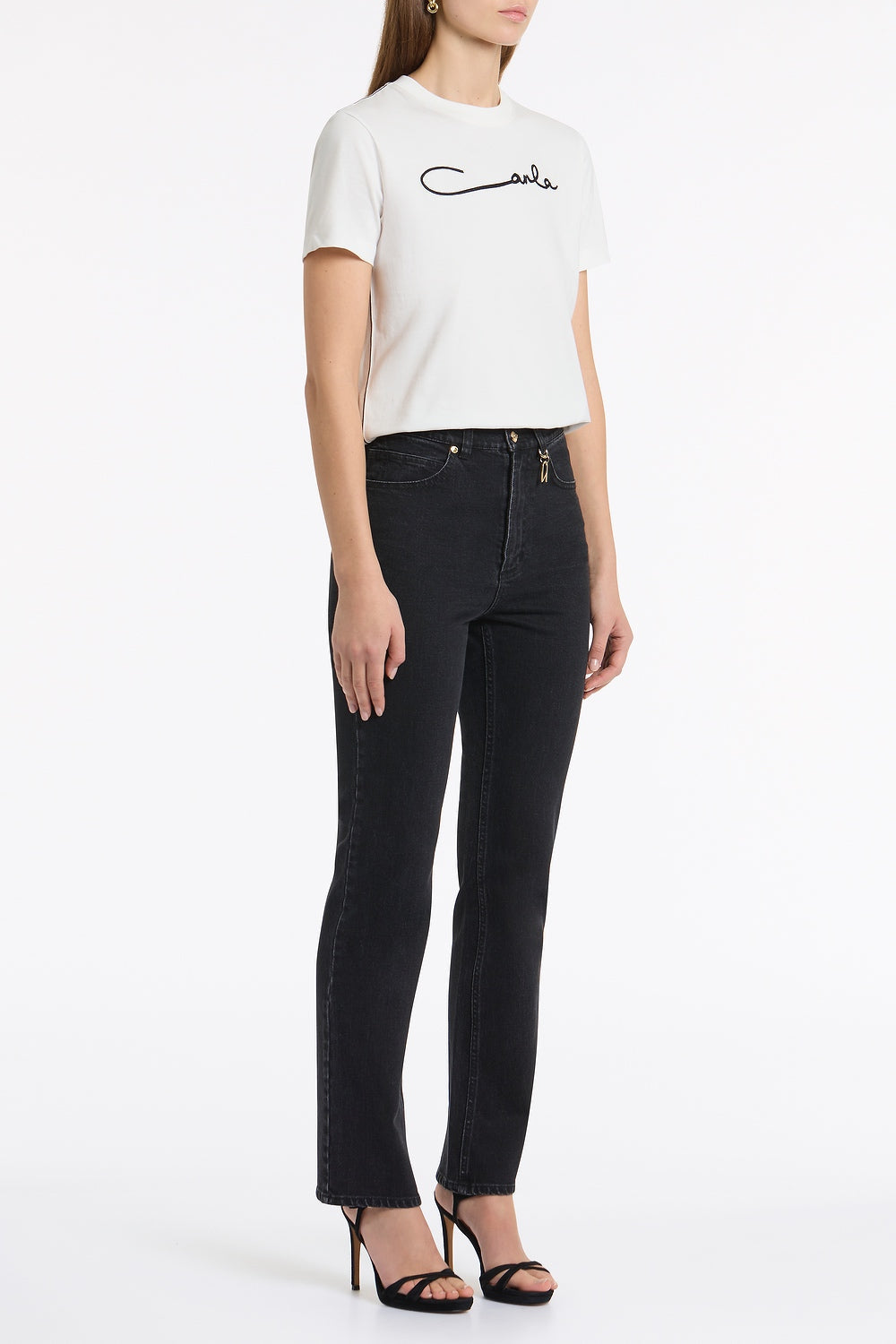 Carla Zampatti Organic Cotton Classic T-Shirt (White)