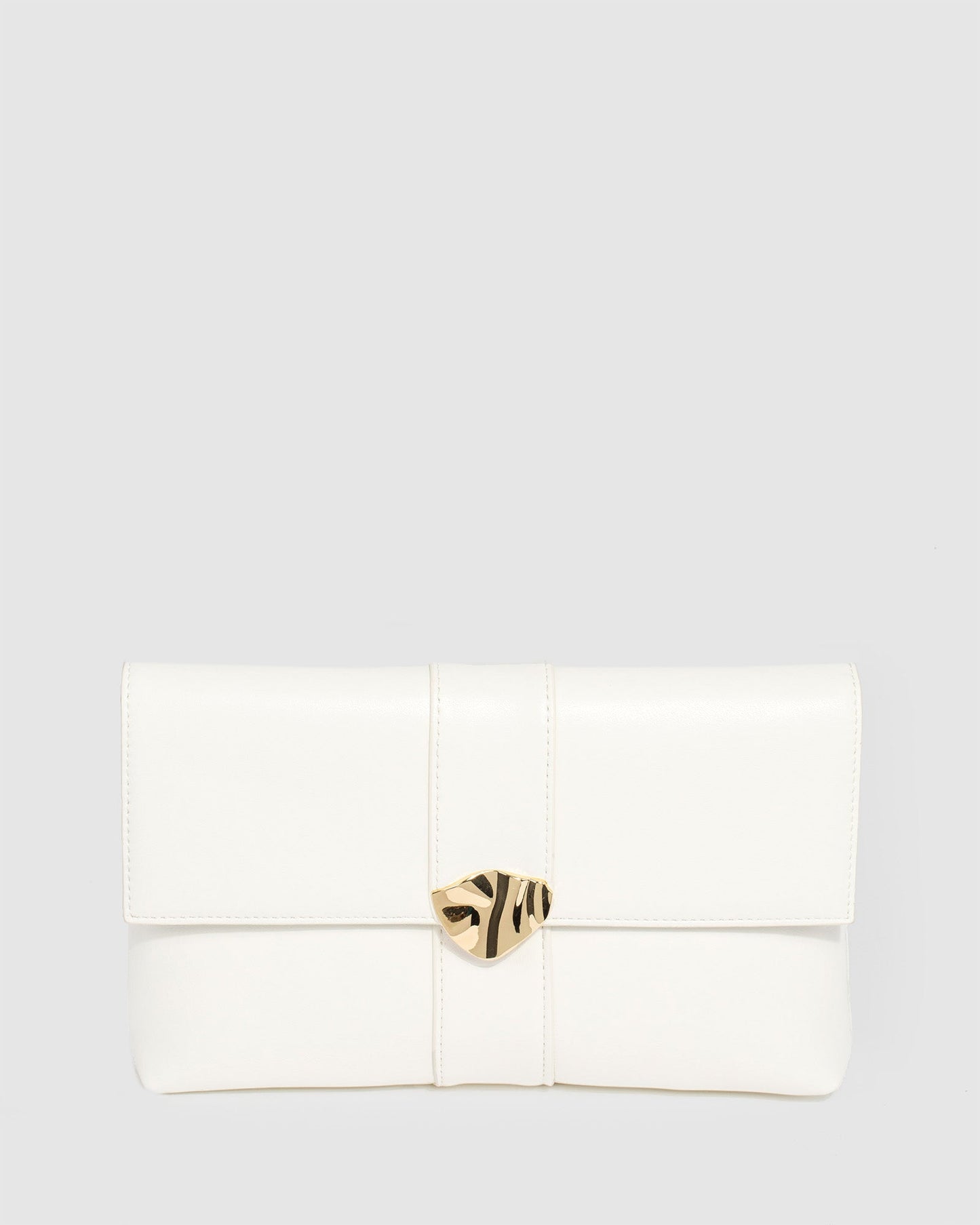 Colette by Colette Hayman Polly Flap Clutch Bag (White)