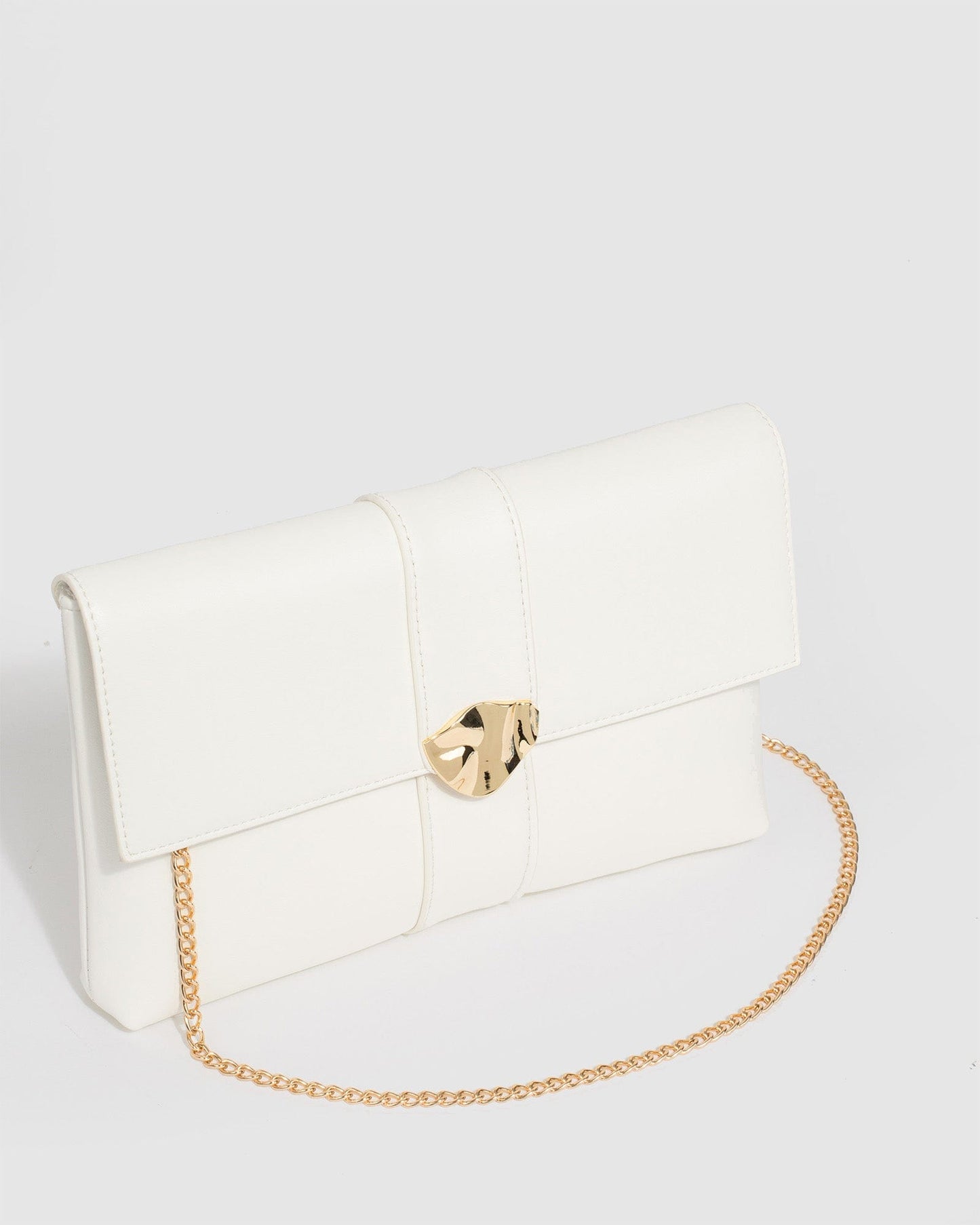 Colette by Colette Hayman Polly Flap Clutch Bag (White)