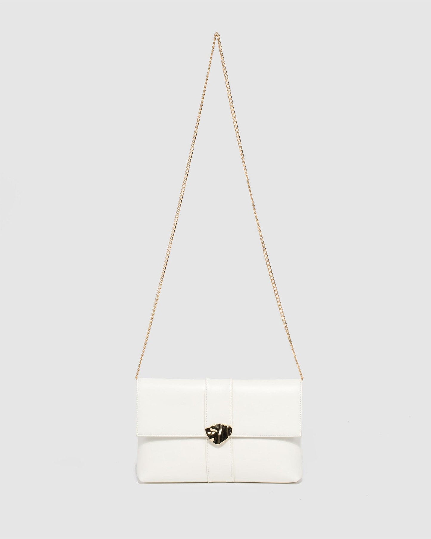 Colette by Colette Hayman Polly Flap Clutch Bag (White)