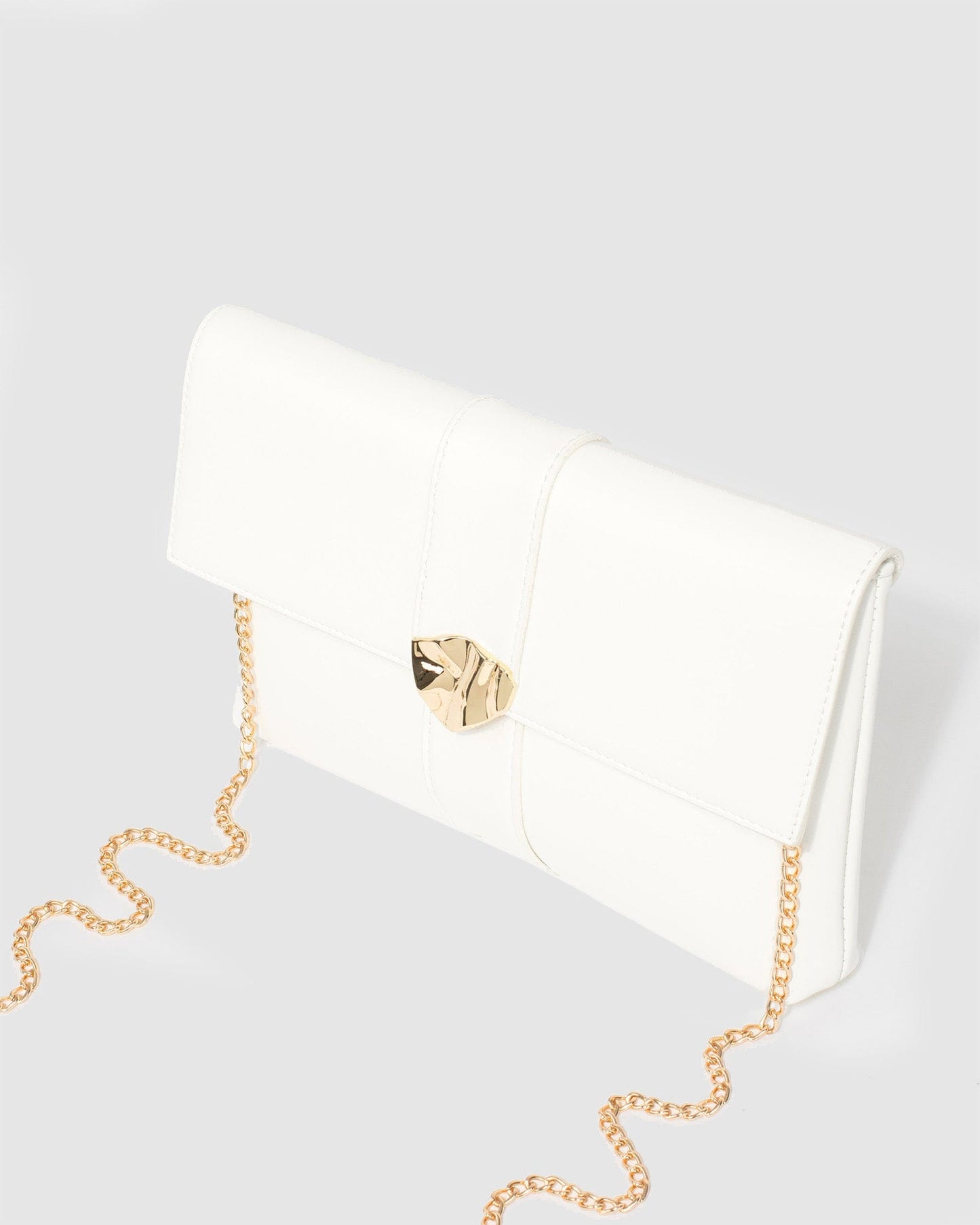 Colette by Colette Hayman Polly Flap Clutch Bag (White)