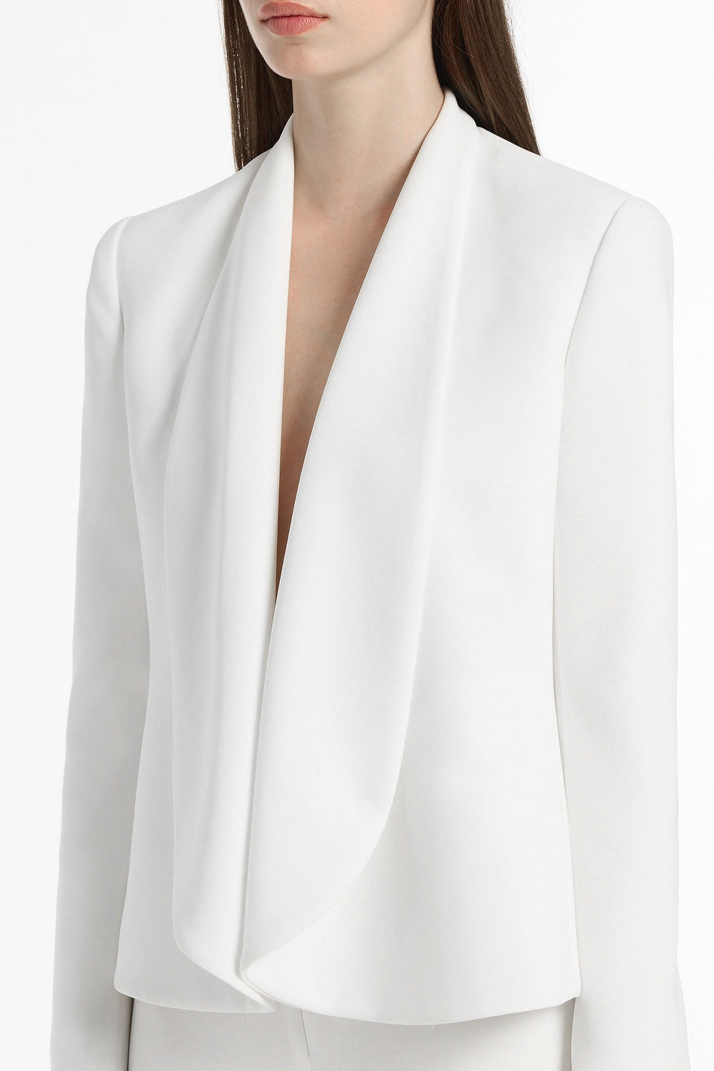 Carla Zampatti Shawl Collar Jacket (White)