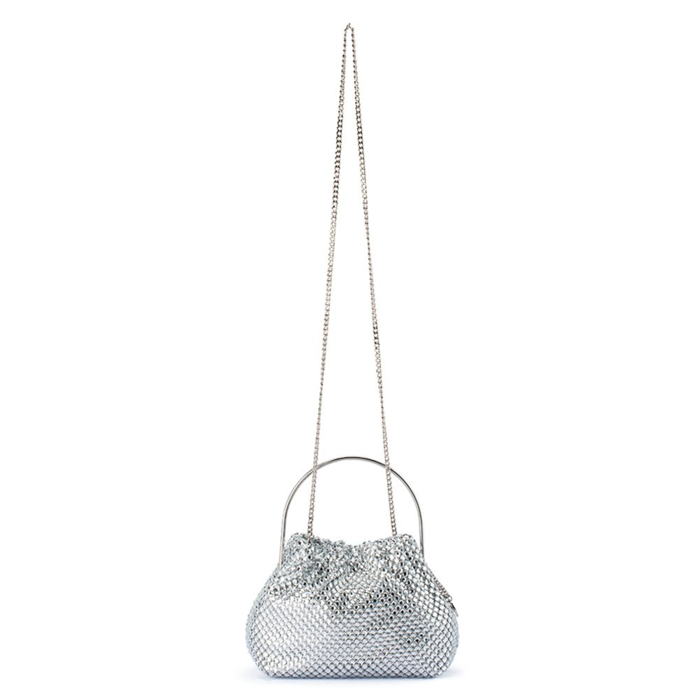 Olga Berg WHITNEY Crystal Top Handle (Silver)