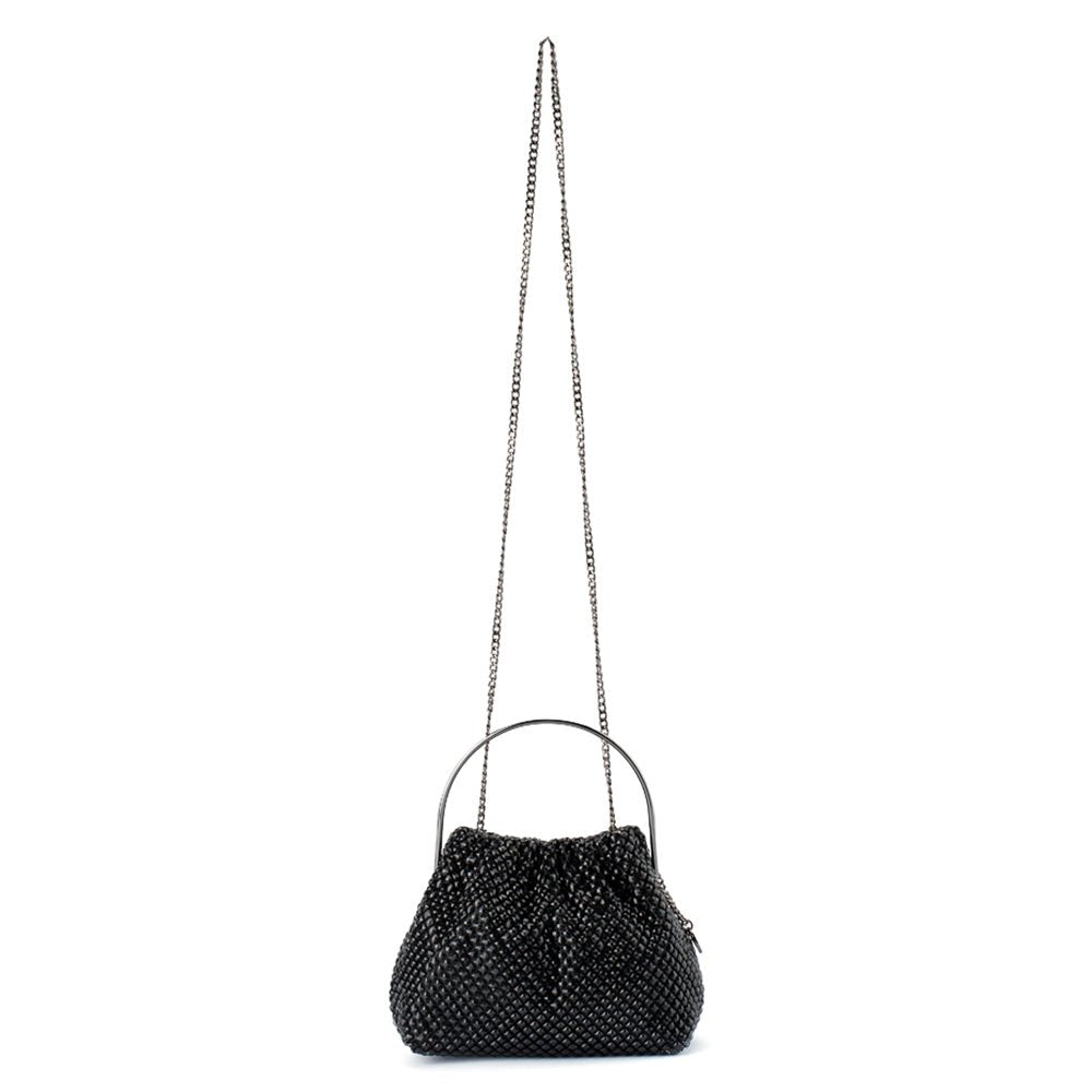 Olga Berg WHITNEY Crystal Top Handle (Black)