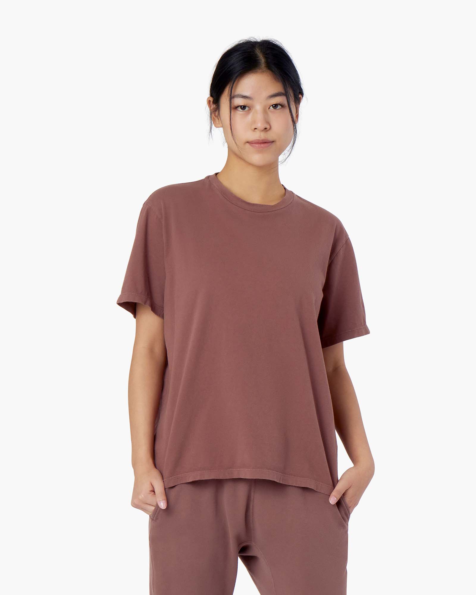 Image of T-Shirts. Productname: Core Classic Tee Cafe in Cafe colour by brand - TKEES