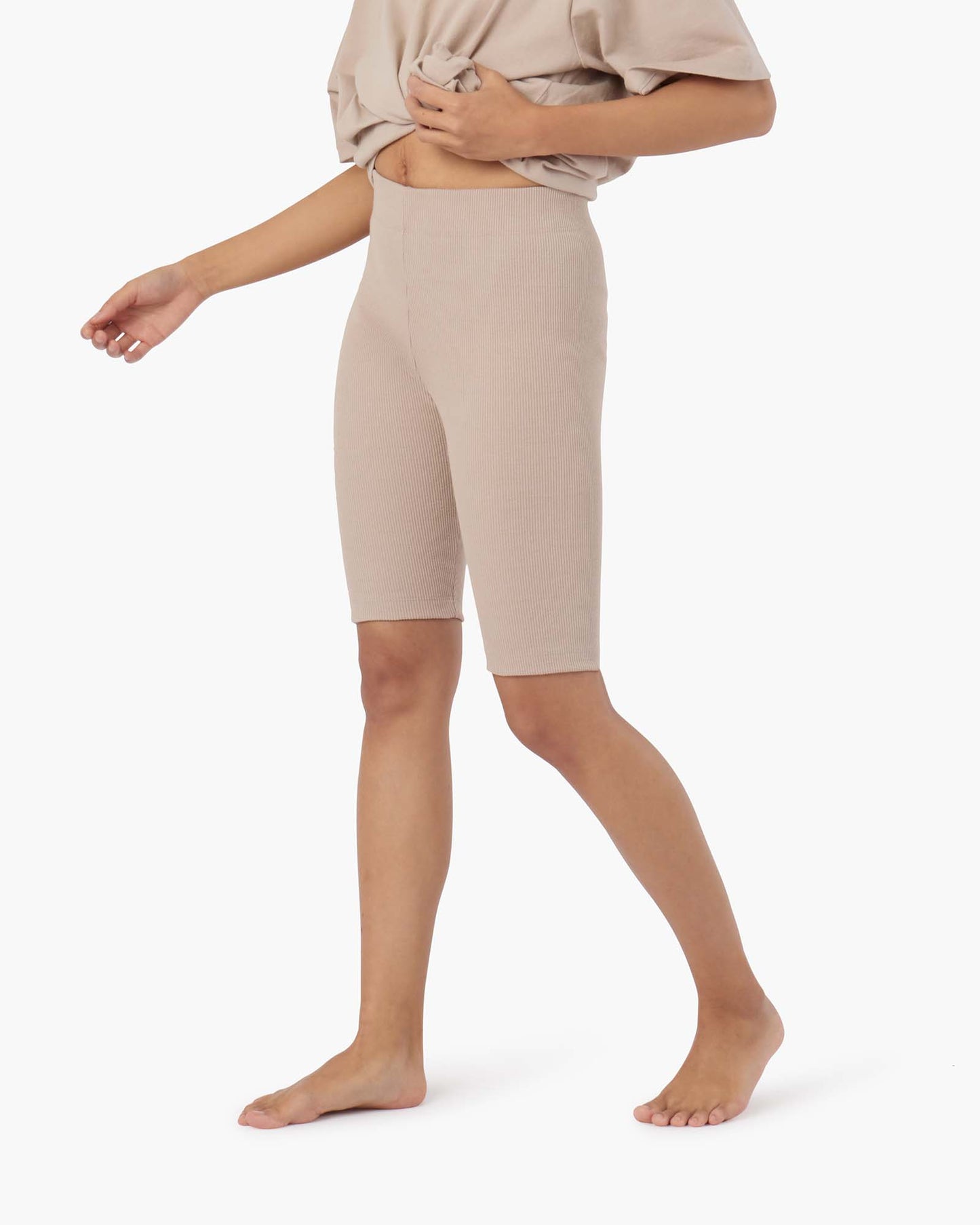 Biker Short (Sandy Taupe)