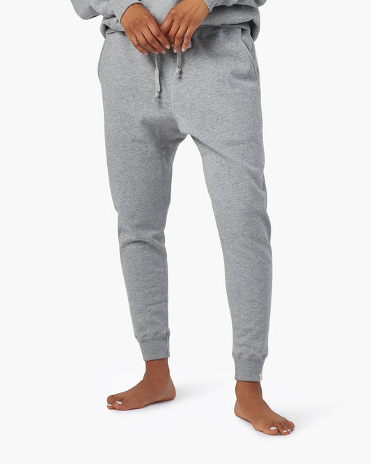 Image of a model wearing Outerwear. Productname: Core Fleece Sport Jogger Grey Mix in Grey Mix colour by brand - TKEES