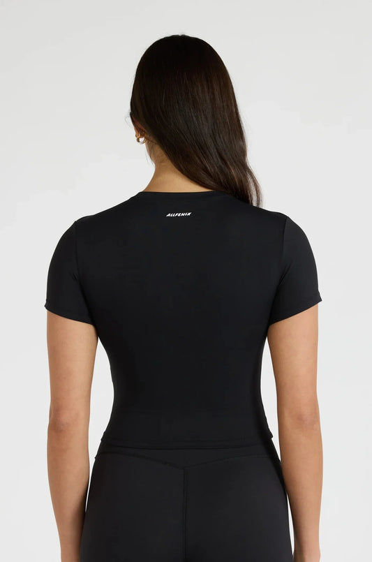 ALLFENIX CloudCore Lite Crop Tee (Black)