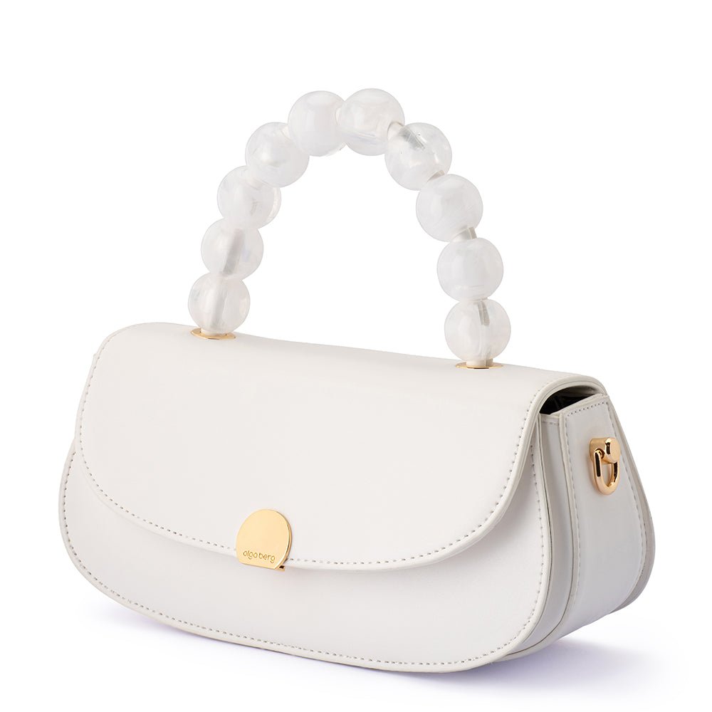 Olga Berg YASMIN Top Handle (White)
