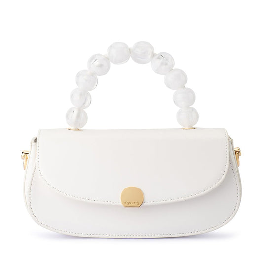 Olga Berg YASMIN Top Handle (White)