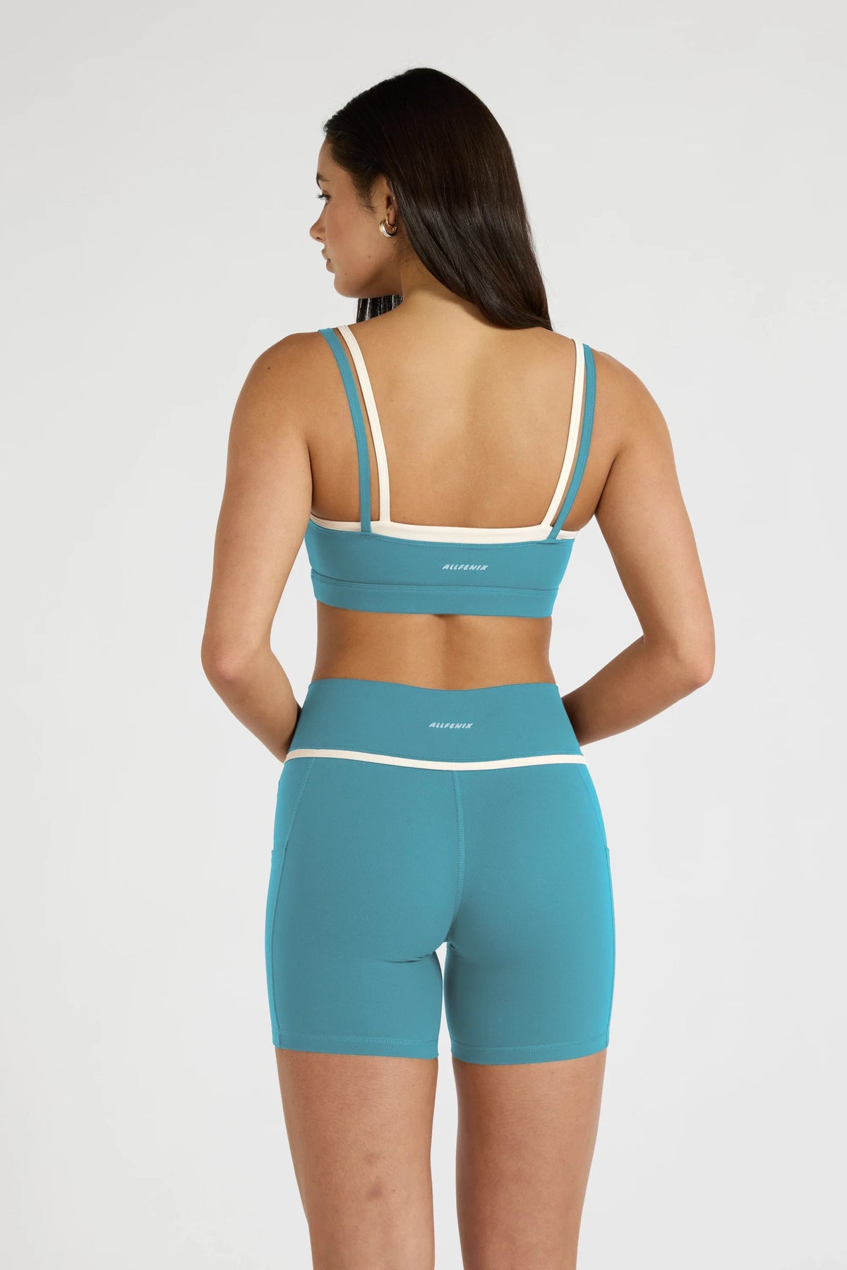 ALLFENIX CloudCore Contrast Double Layer Sports Bra (Blue)