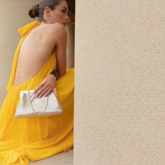 Image of Bags. Product name - ZARA Mesh Frame Clutch in Bag colour by brand - Olga Berg