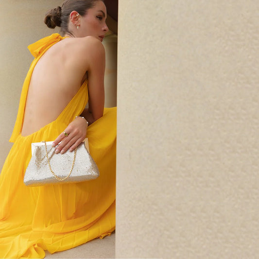 Image of Bags. Product name - ZARA Mesh Frame Clutch in Bag colour by brand - Olga Berg