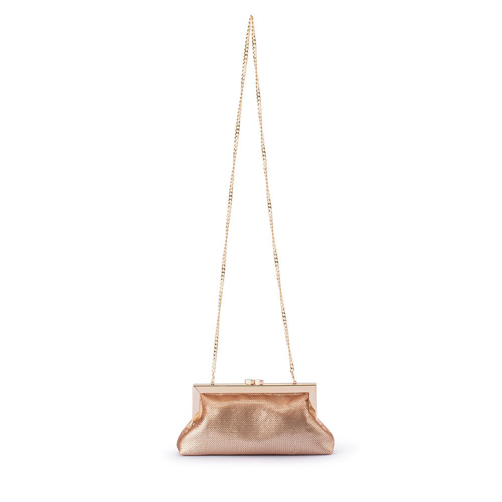 Olga Berg ZEPHYR Sequin Clutch (Blush)