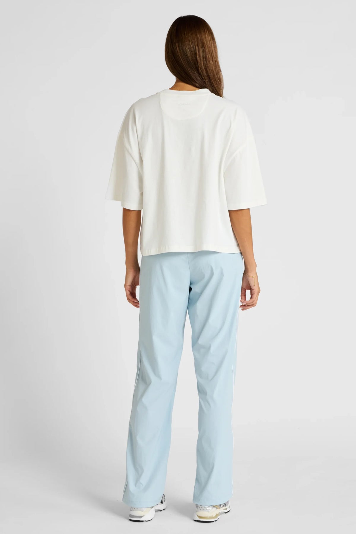 Oversized Cropped Tee (Chalk)