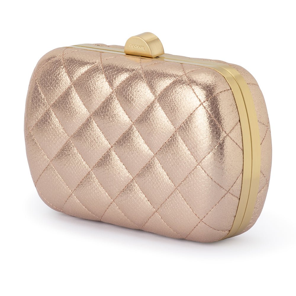 Olga Berg ZOEY Quilted Clutch (Blush)